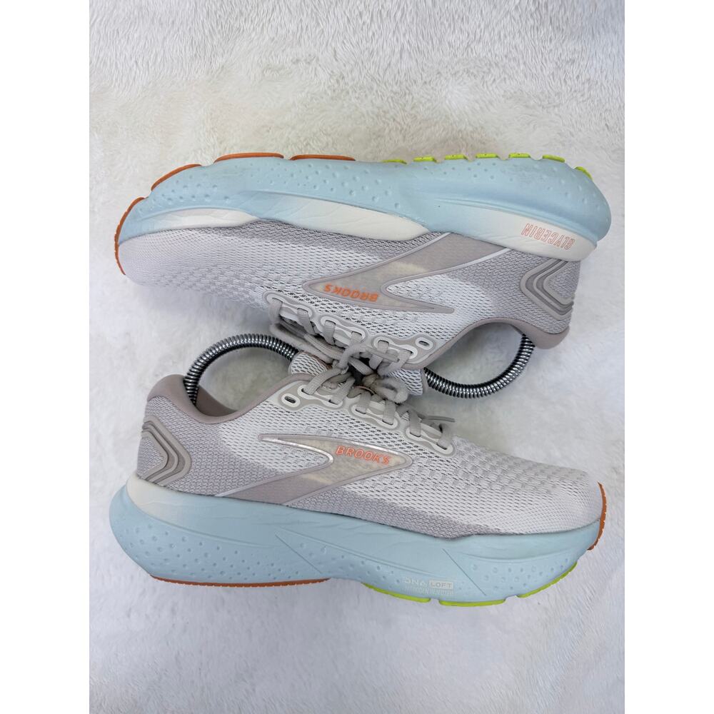 Brooks Glycerin 21 Womens Running Shoes Coconut Aqua Size 8 Wide Sneaker - Picture 5 of 10